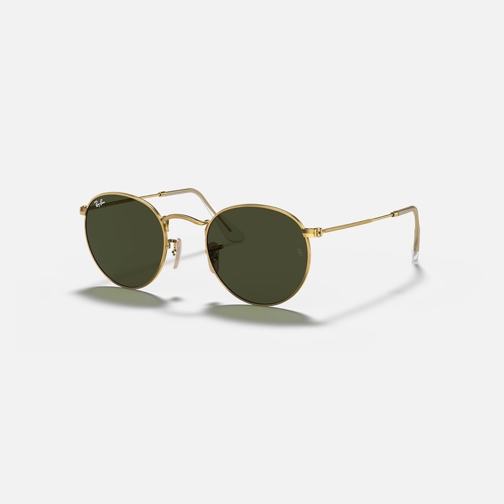 Ray-Ban Gold Round Metal Sunglasses